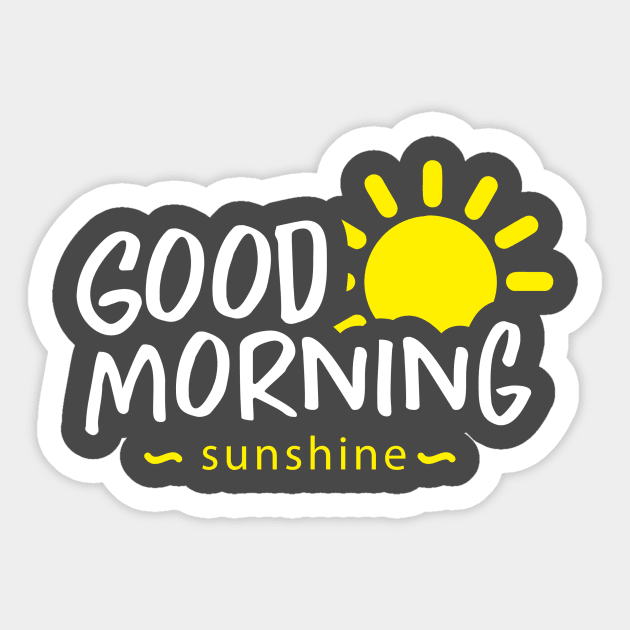 Good Morning Sticker by artudindesign